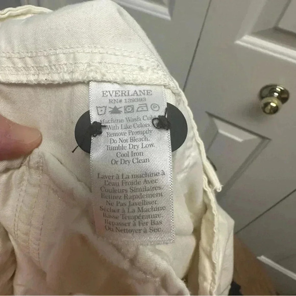 Everlane the tourist organic cotton high waist wide leg shorts size 10 - Picture 11 of 12